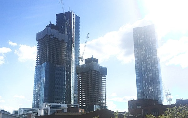 Manchester growing skyline architect insurance and surveyors insurance