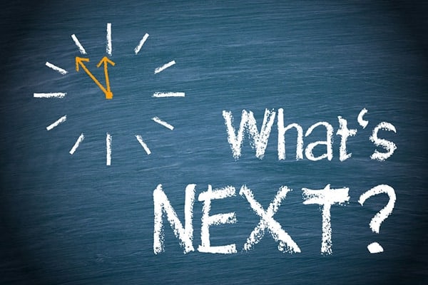 10 Great job boards for contractors - 'What's next?' wrote on chalk board