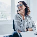 Female creative professional at her desk